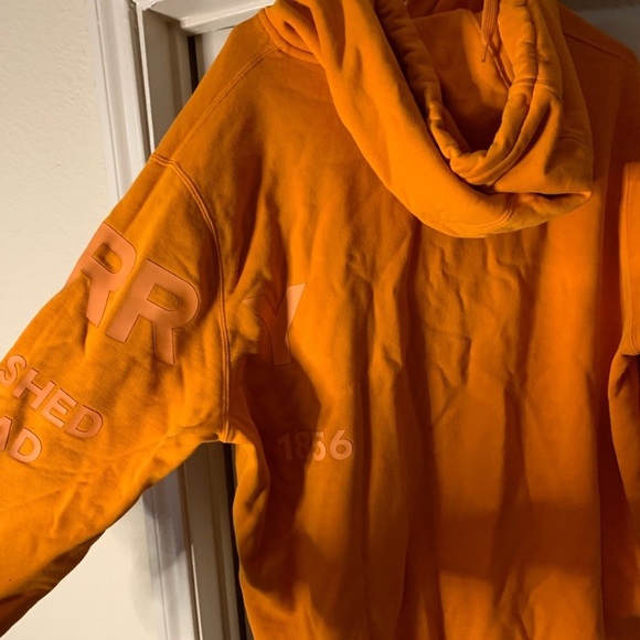 ORANGE BURBERRY HODDIE WORN about 5 times. - Picture 2 of 6